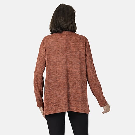 Closeout Deal Marl Tunic (Size 8) - Rust