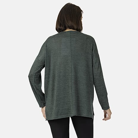 Closeout Deal- Marl Tunic (Size 10) - Green