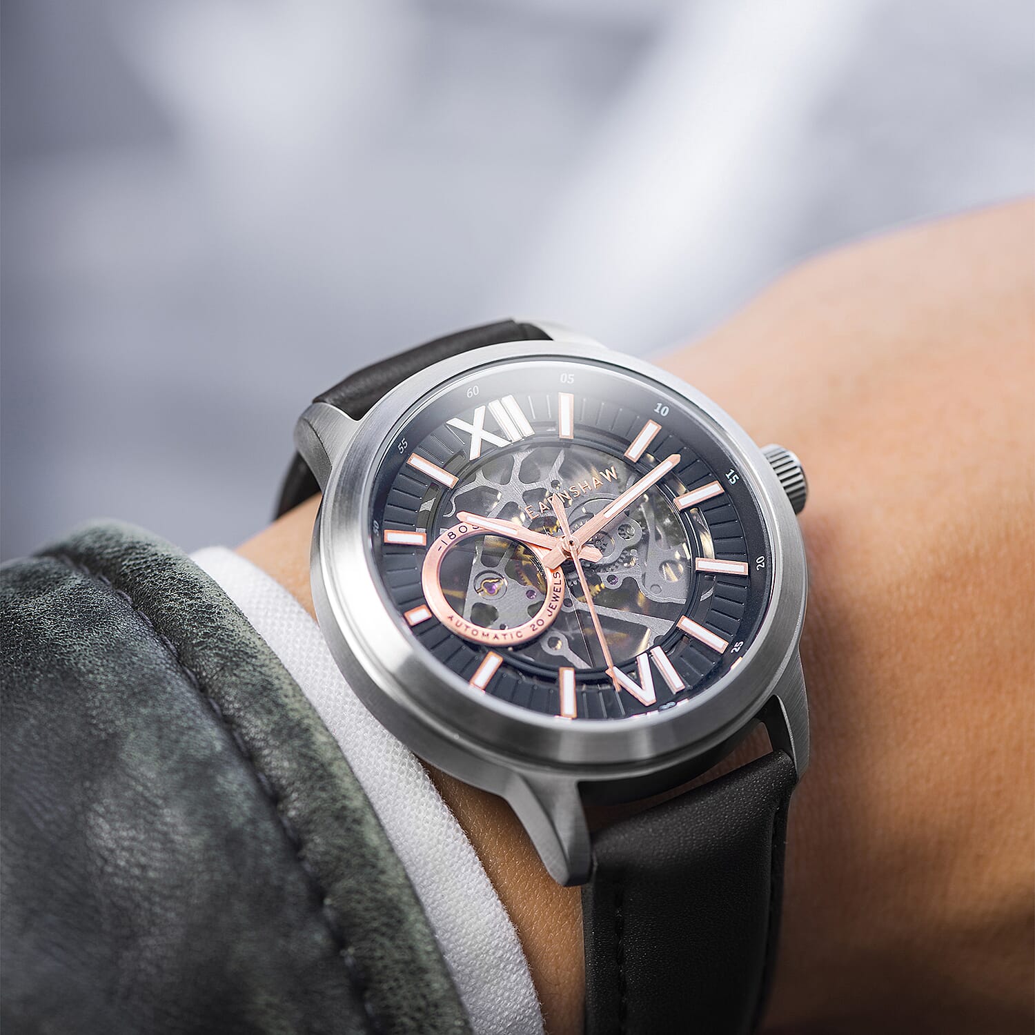 Thomas Earnshaw Automatic Mens Watch in Stainless Steel