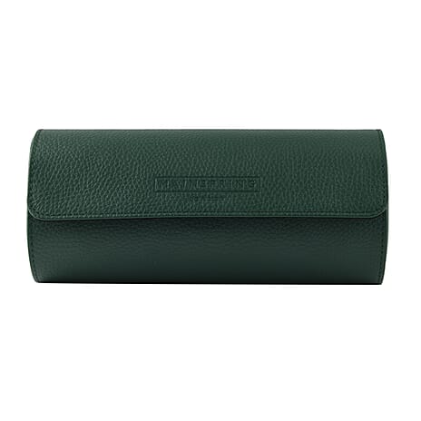 Mainspring Arsenale Lorenzo 3-Slot Watch Roll - Green