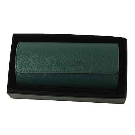 Mainspring Arsenale Lorenzo 3-Slot Watch Roll - Green