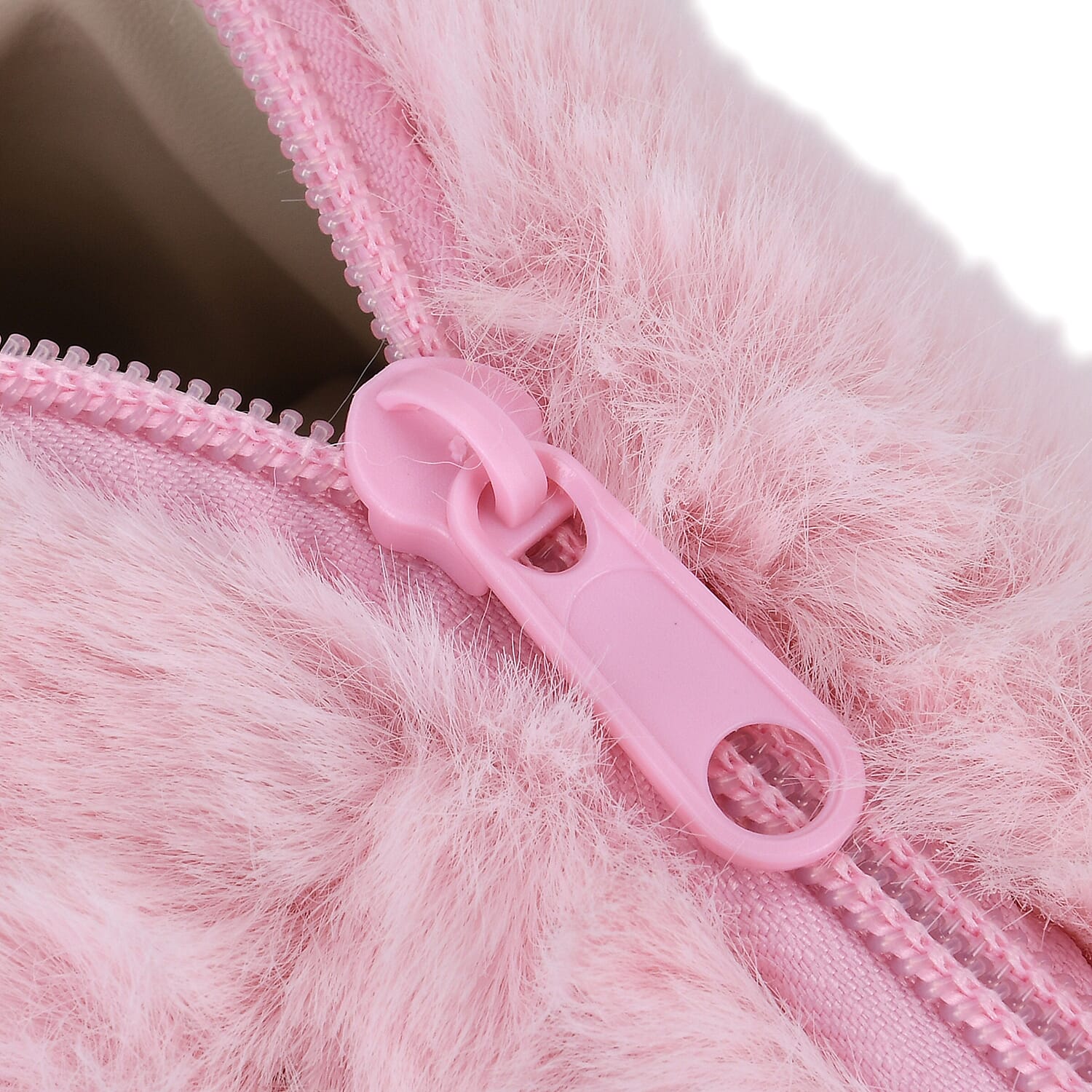 Cute Teddy Plush Crossbody Bag with Long Chain Strap