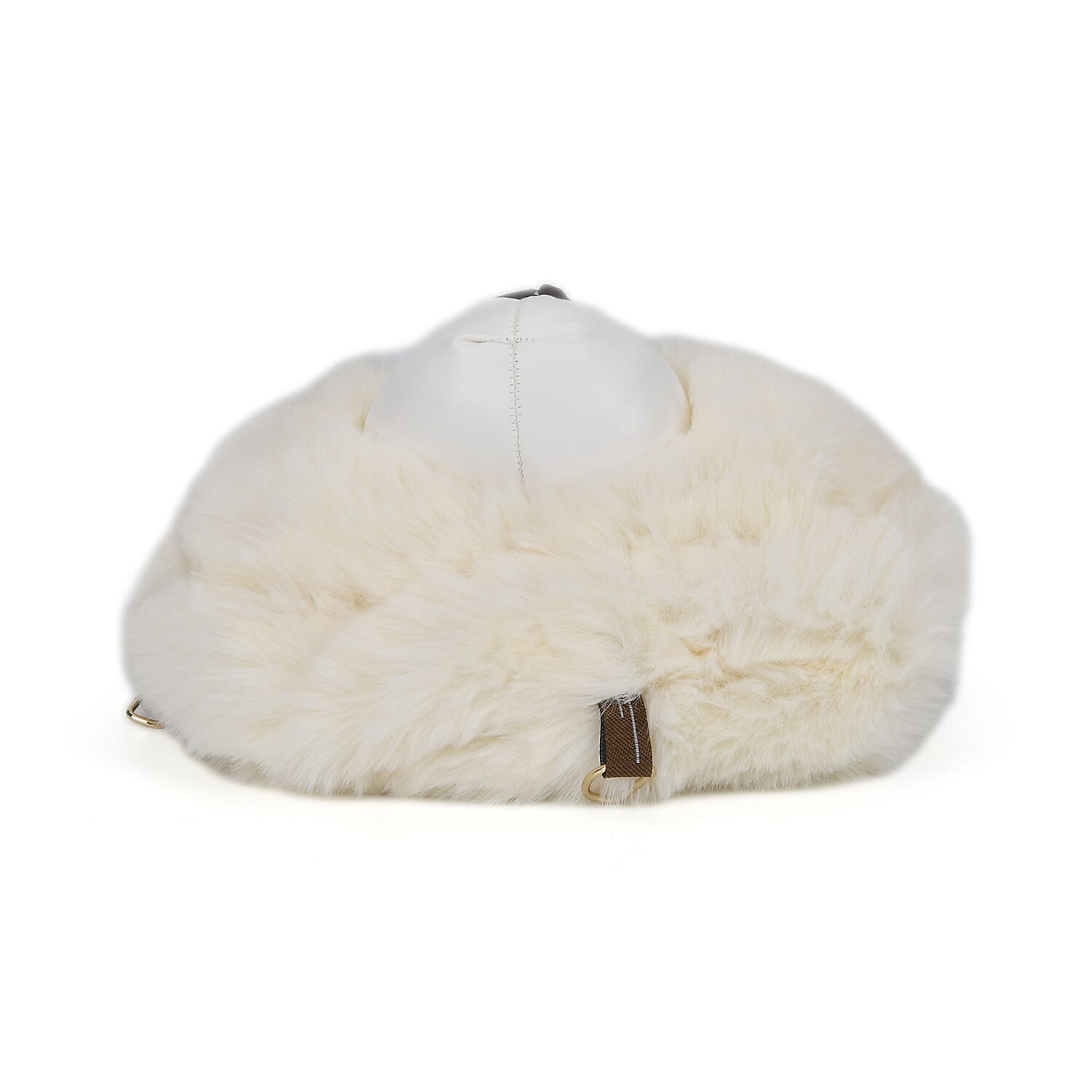 Cute Teddy Plush Crossbody Bag - White