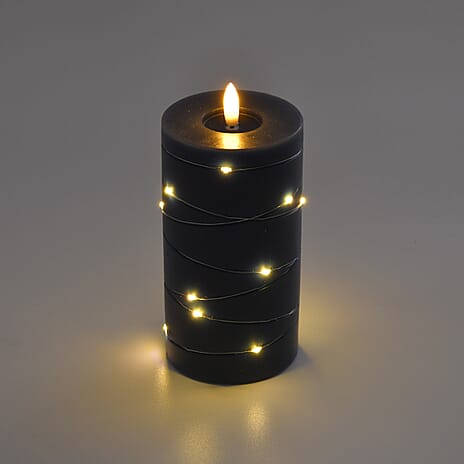 Set of 3 LED Candle with Remote (2AA Battery not inc.) - Blue
