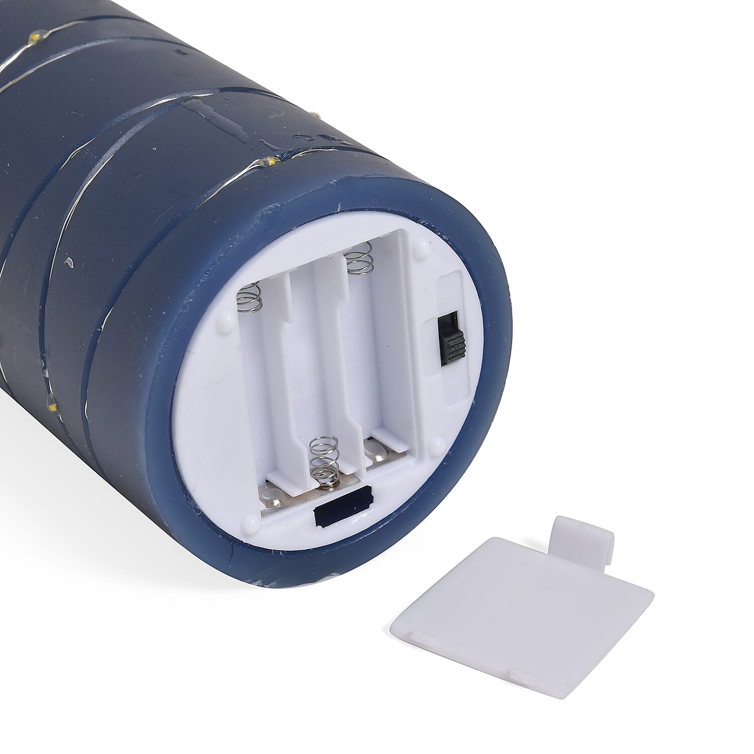 Set of 3 LED Candle with Remote (2AA Battery not inc.) - Blue