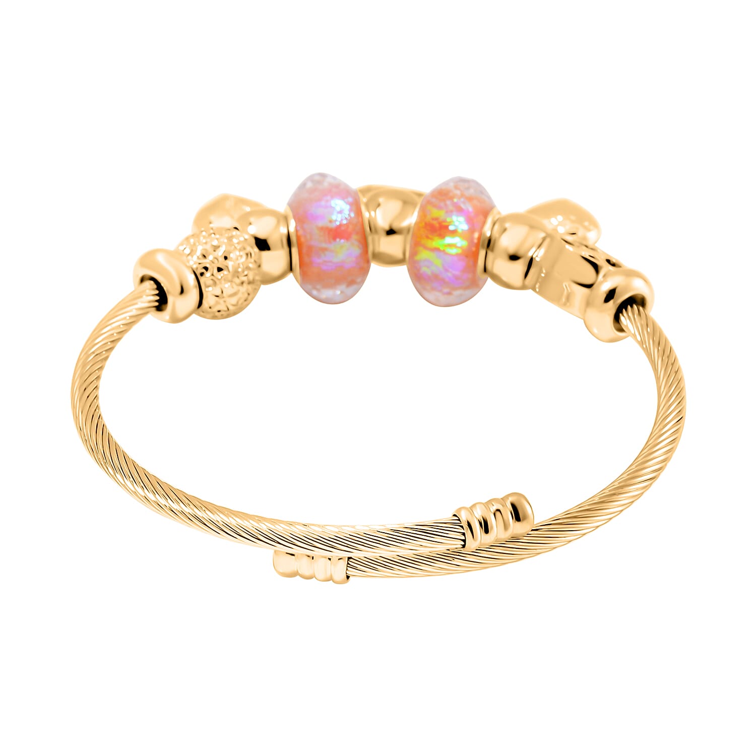  Austrian Crystal Charm Bangle (Adjustable)