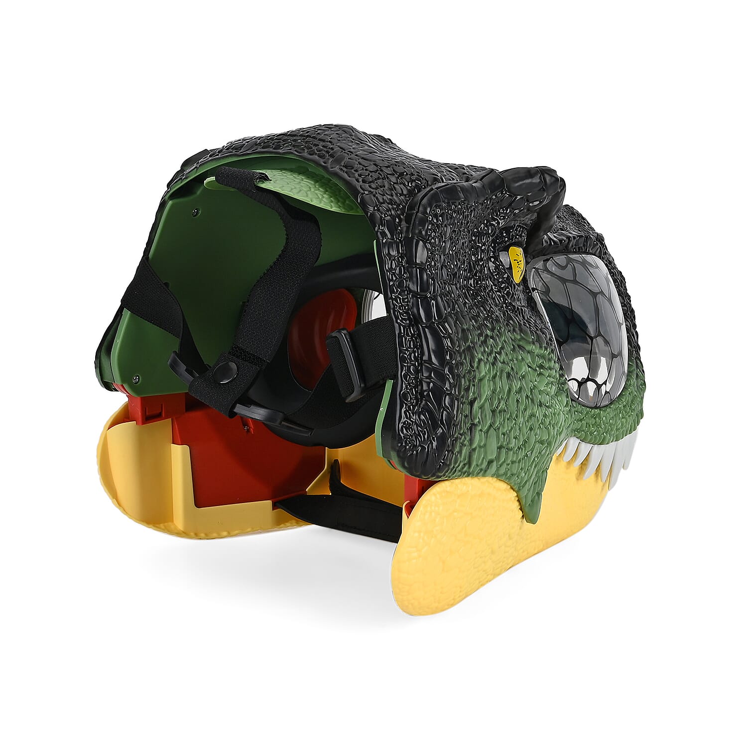 Tyrannosaurus Rex Dinosaur Mask with Light-Up Eyes and Sound Effects - Green Tyrannosaurus Rex Dinosaur Mask with Light-Up Eyes and Sound Effects - Green