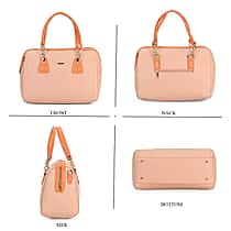 One Time Designer Closeout - Fully Lined Luxury Handbag With Adjustable Cross Body Strap - Pink