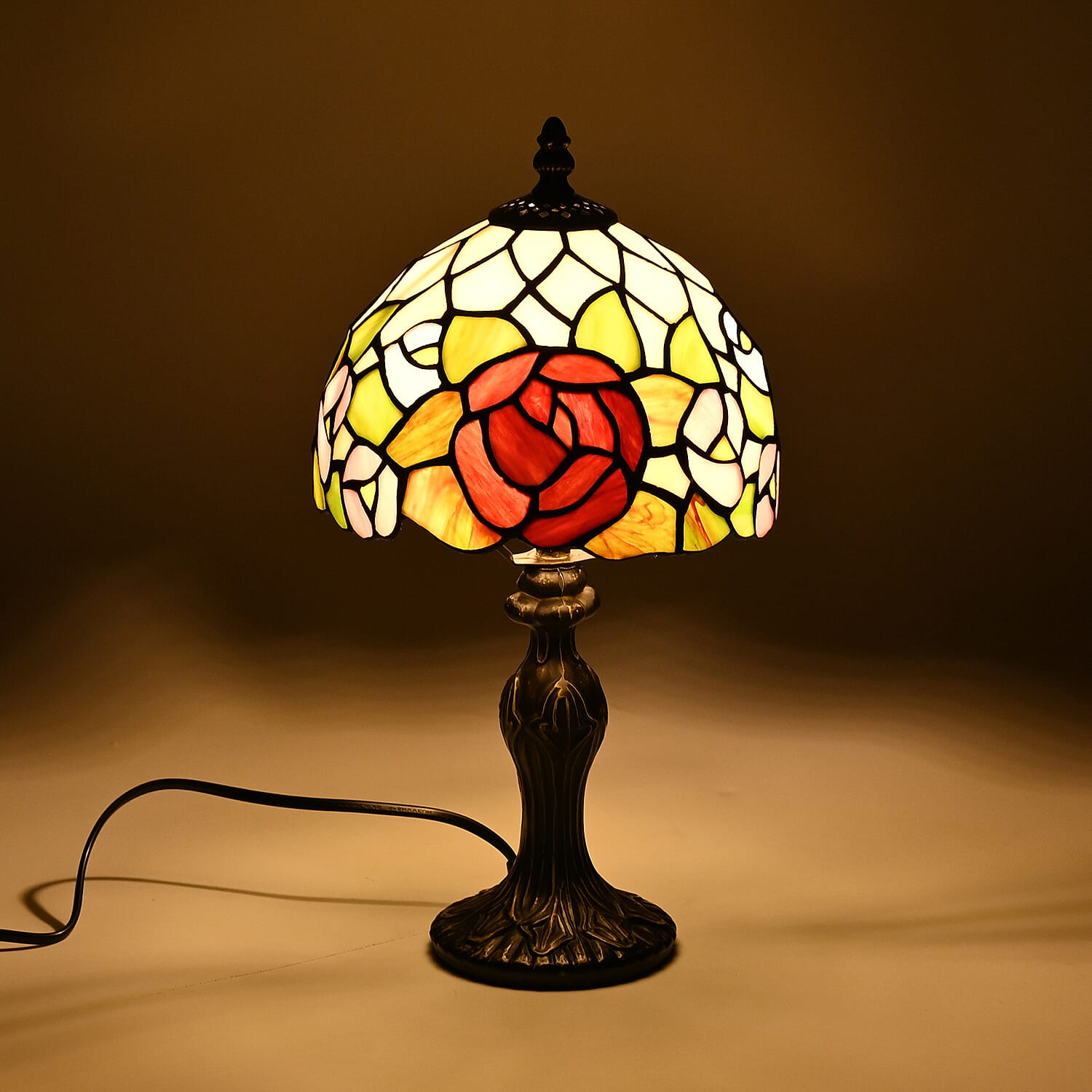 Table Lamp One Size- Coffee & Brown