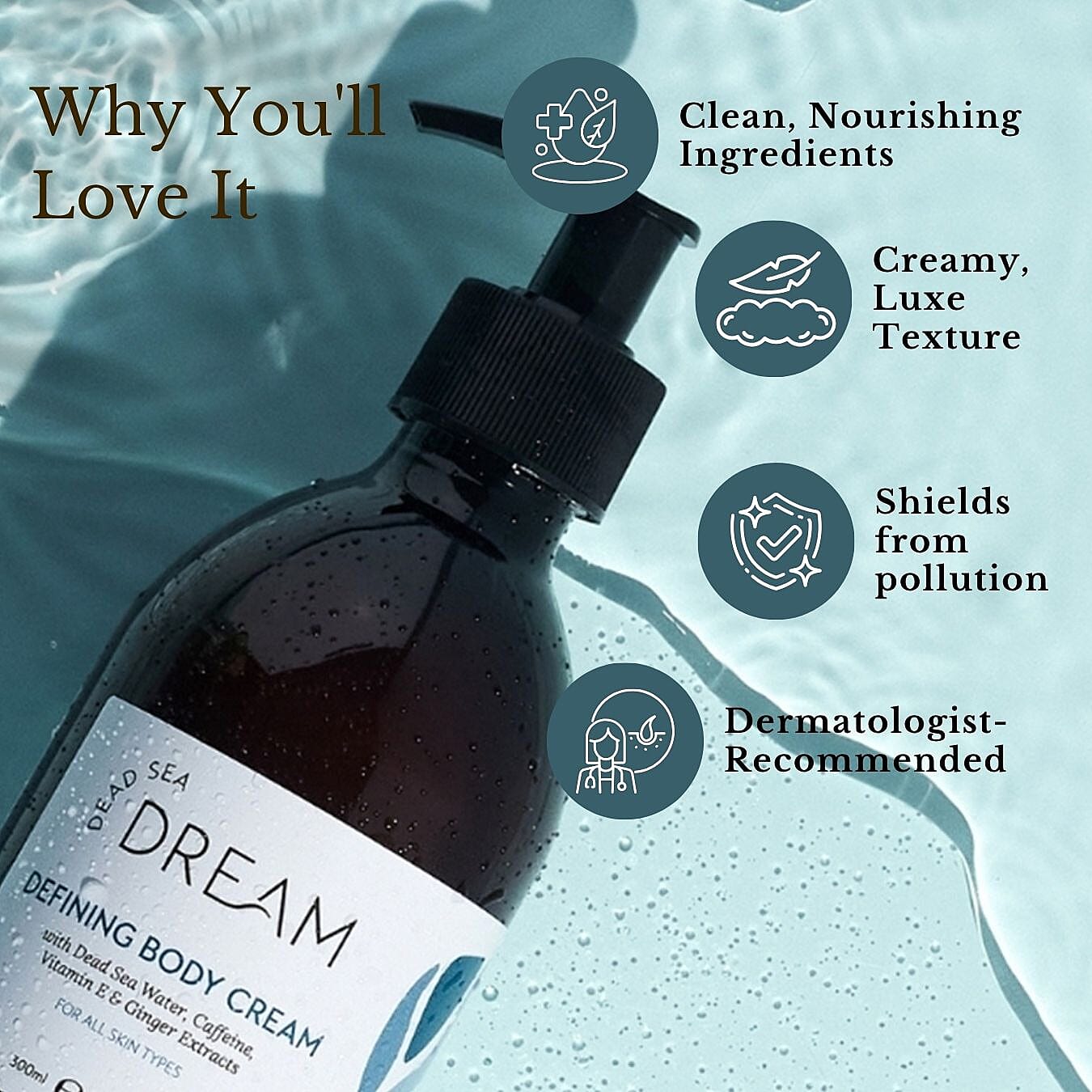 Dead Sea Dream Defining Body Cream - 300ml