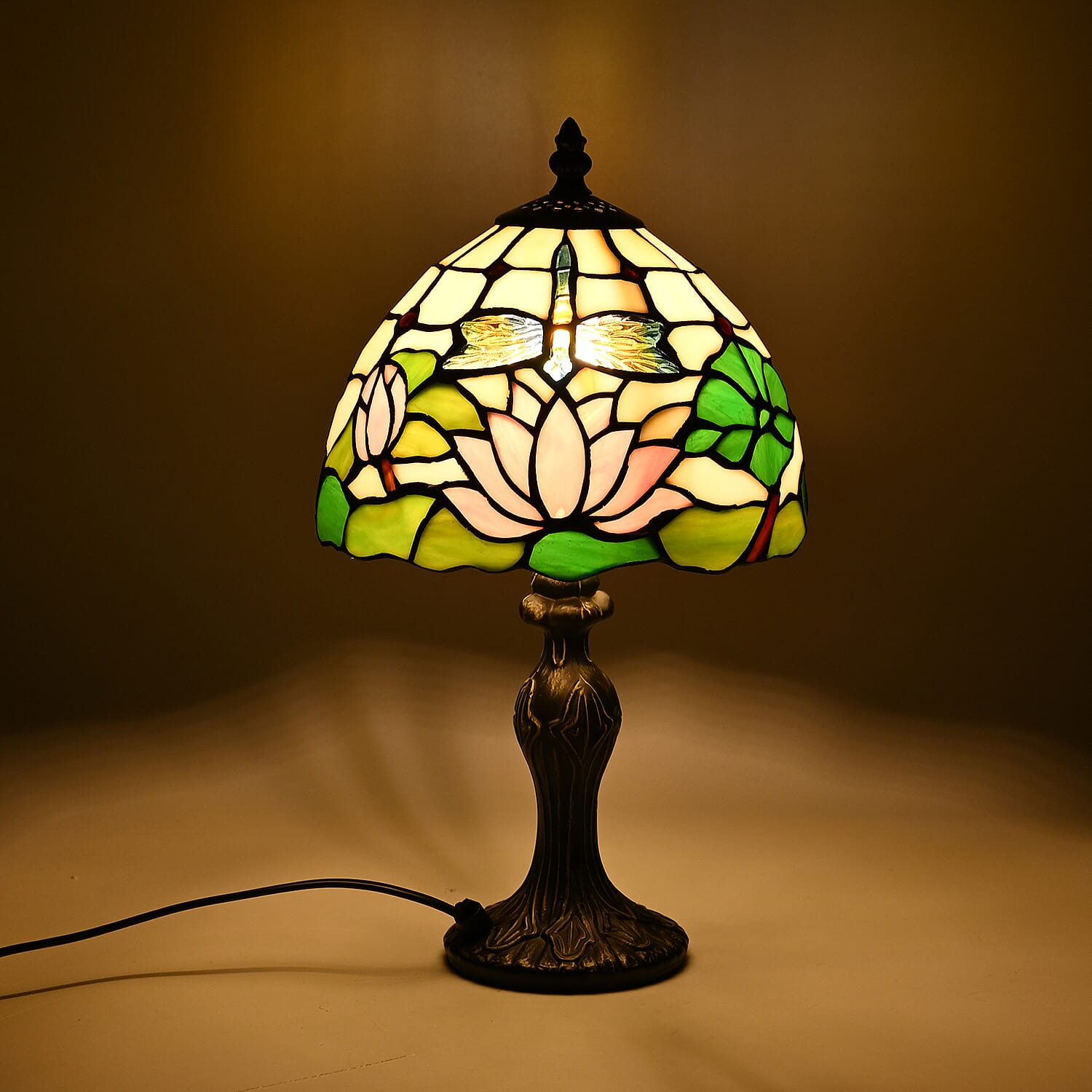 Table Lamp One Size- Coffee & Brown