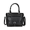 Solid Satchel Crossbody Bag - Black