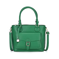  Leatherette Satchel Crossbody Bag