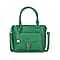 Solid Satchel Crossbody Bag - Black