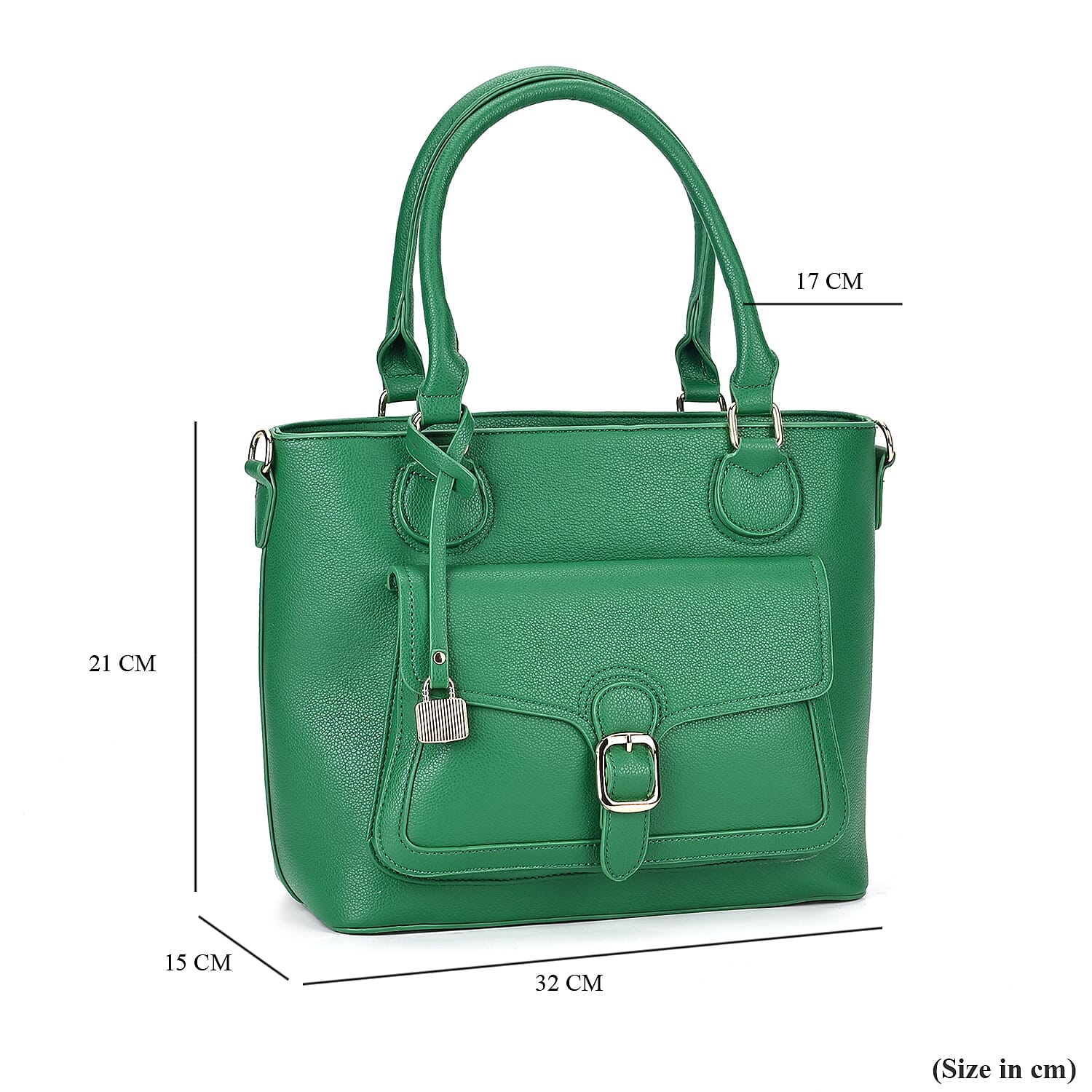 Solid Satchel Crossbody Bag - Green