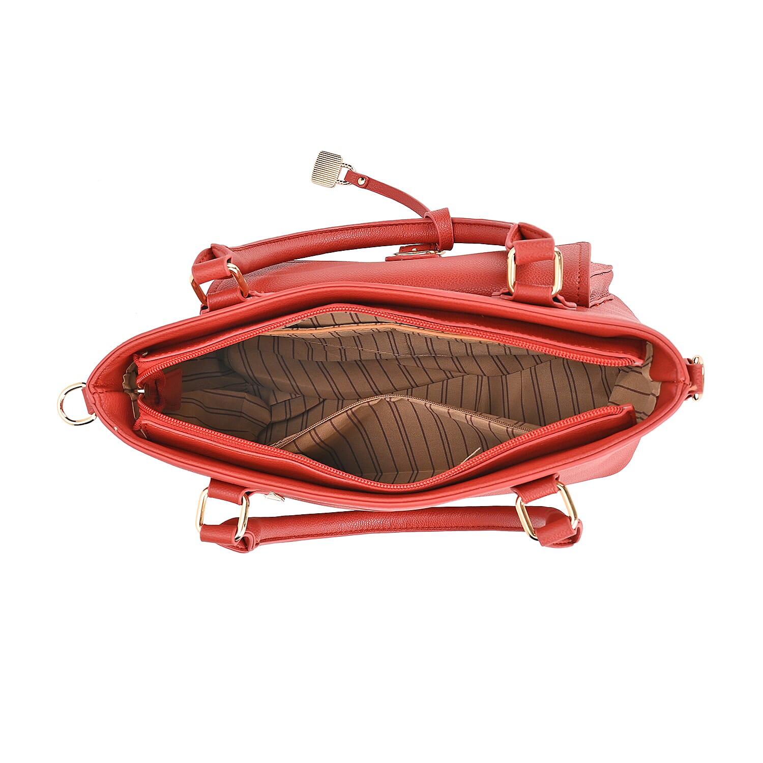 Solid Satchel Crossbody Bag - Orange