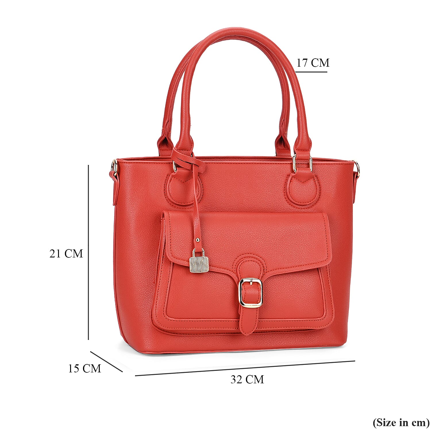 Solid Satchel Crossbody Bag - Orange