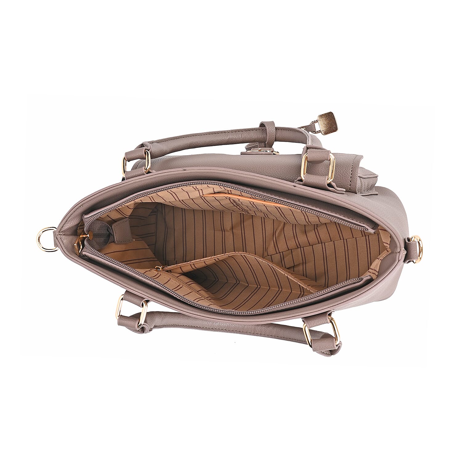 Solid Satchel Crossbody Bag - Grey