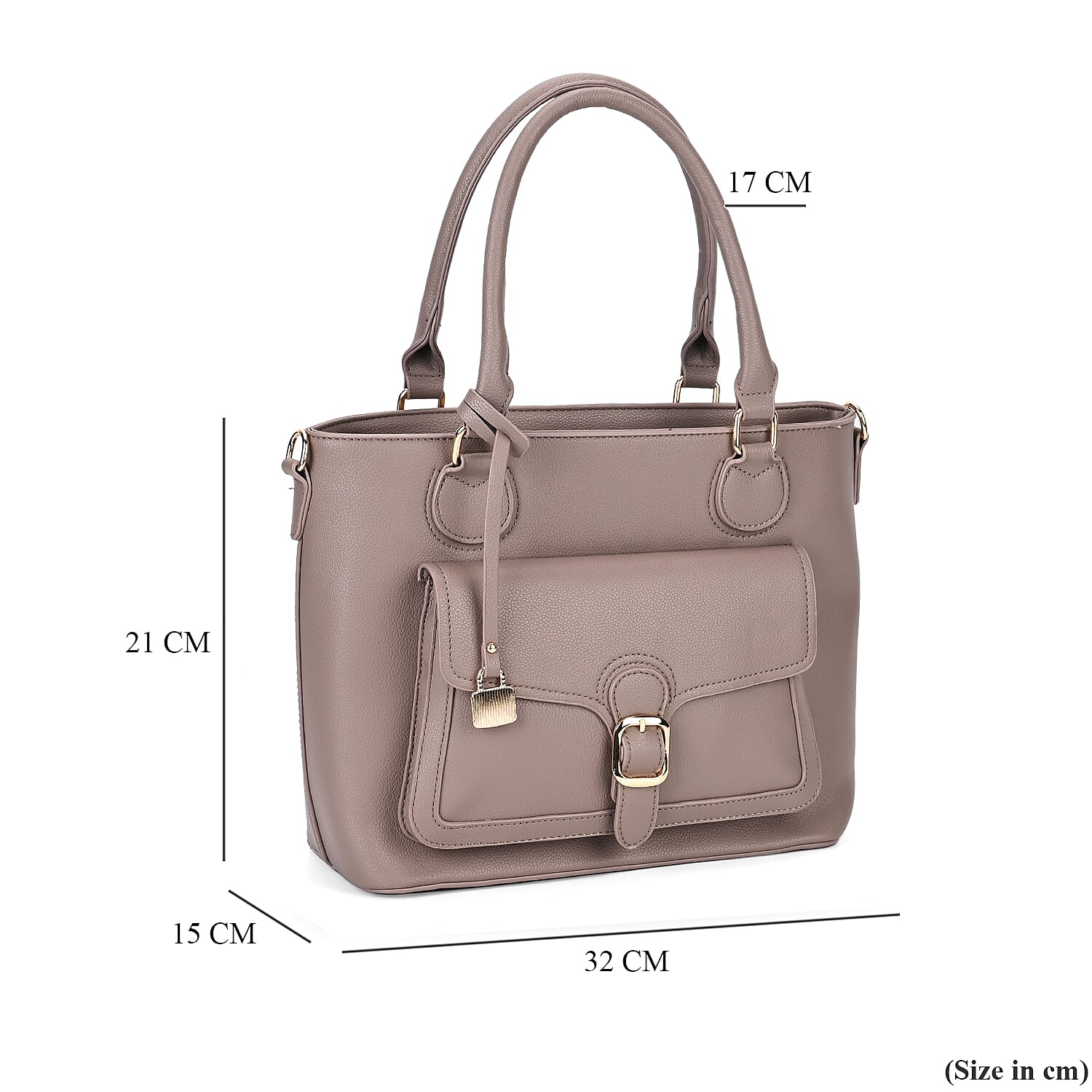 Solid Satchel Crossbody Bag - Grey