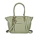 Leatherette Crossbody Bag with Handle Drop - Brown