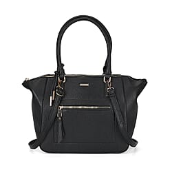 ONE TIME CLOSEOUT DEAL - Large Convertible Fully Lined Crossbody Bag  - Brown