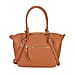 Leatherette Crossbody Bag with Handle Drop - Brown
