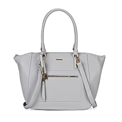 ONE TIME CLOSEOUT DEAL - Large Convertible Fully Lined Crossbody Bag  - Brown