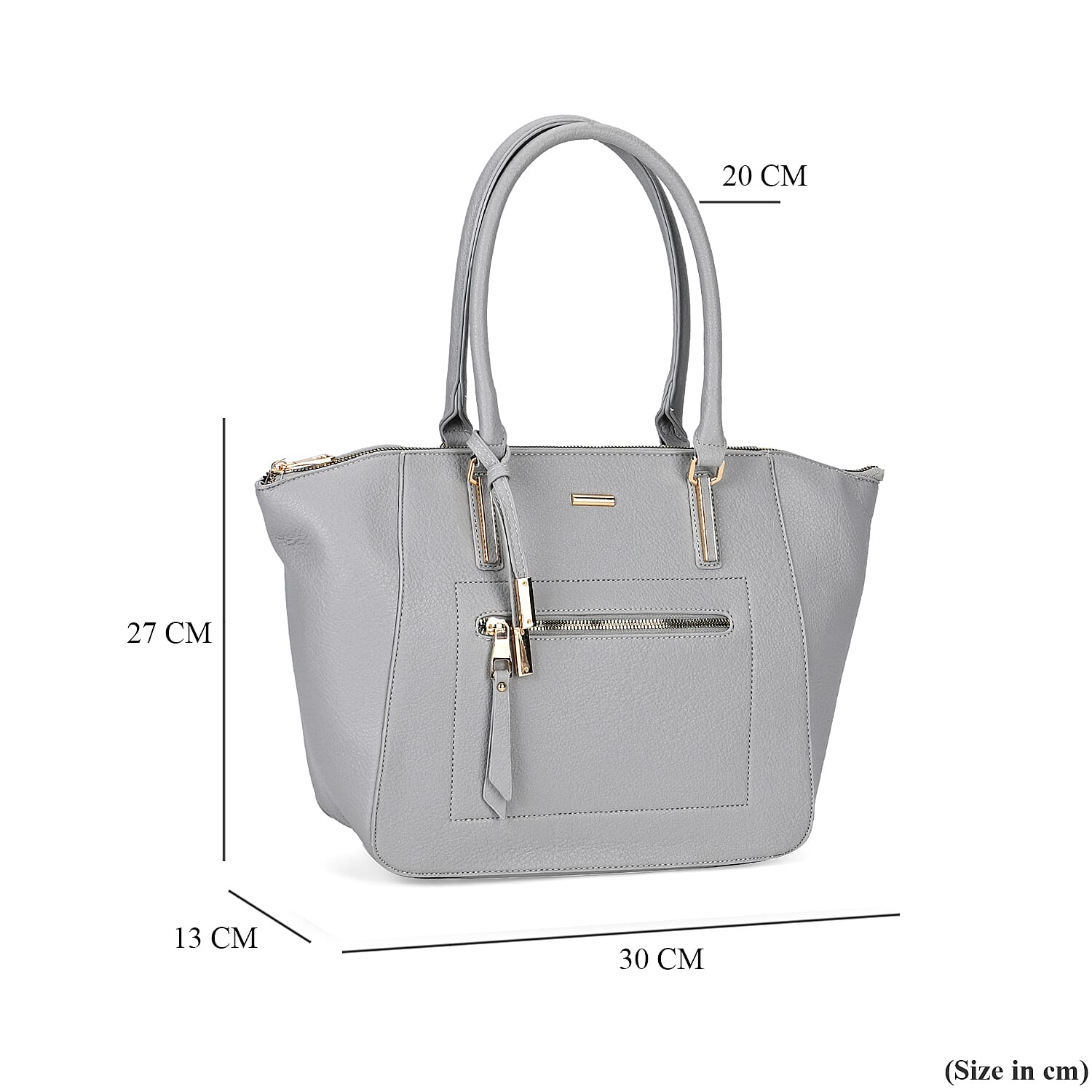 ONE TIME CLOSEOUT DEAL - Large Convertible Fully Lined Crossbody Bag  - Grey