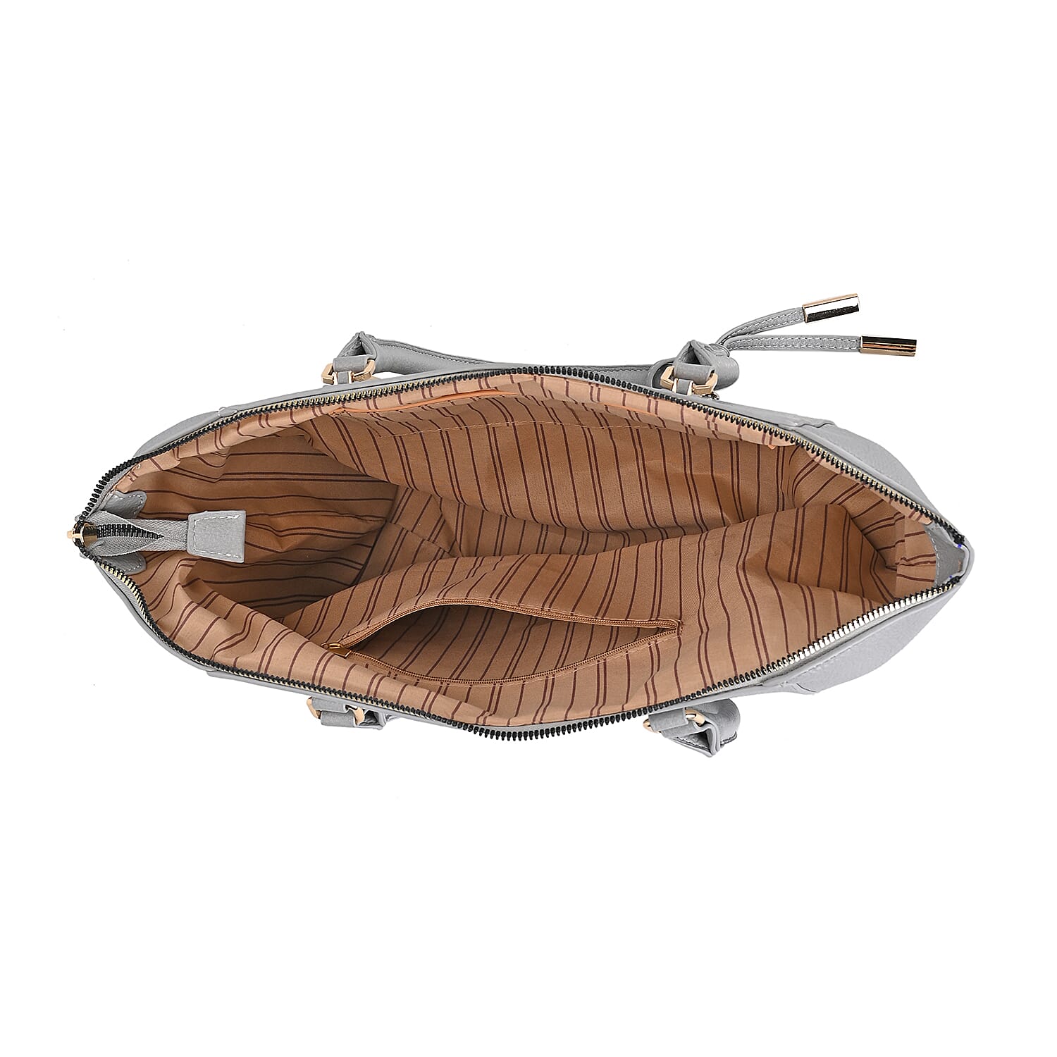 ONE TIME CLOSEOUT DEAL - Large Convertible Fully Lined Crossbody Bag  - Grey