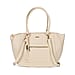 Leatherette Crossbody Bag with Handle Drop - Brown