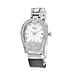 GENOA TIME V2 Seiko VJ32 with Date Japan Movement 3ATM Water Resistant White Crystal MOP Dial Watch with Black Leather & Alloy Strap