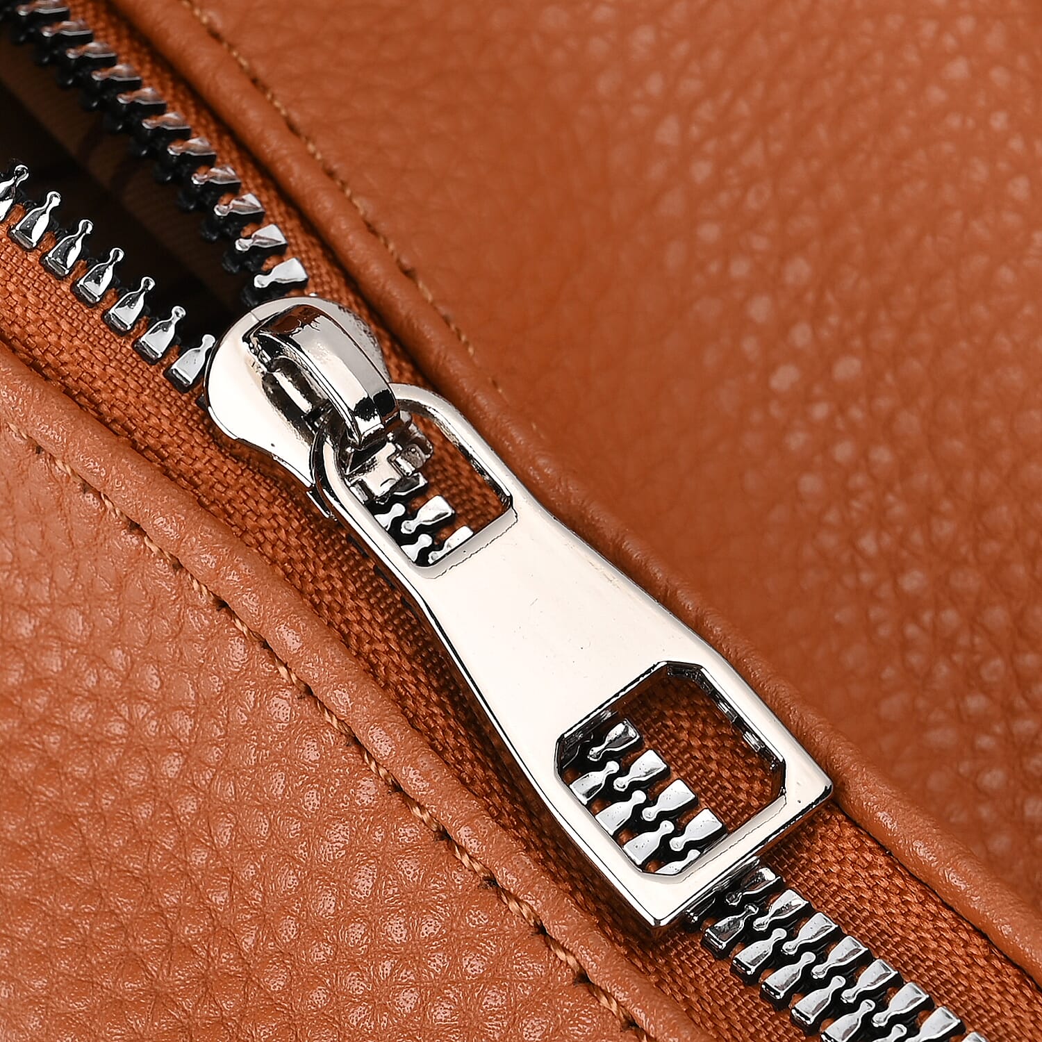 Solid Hobo Style Shoulder Bag - Brown