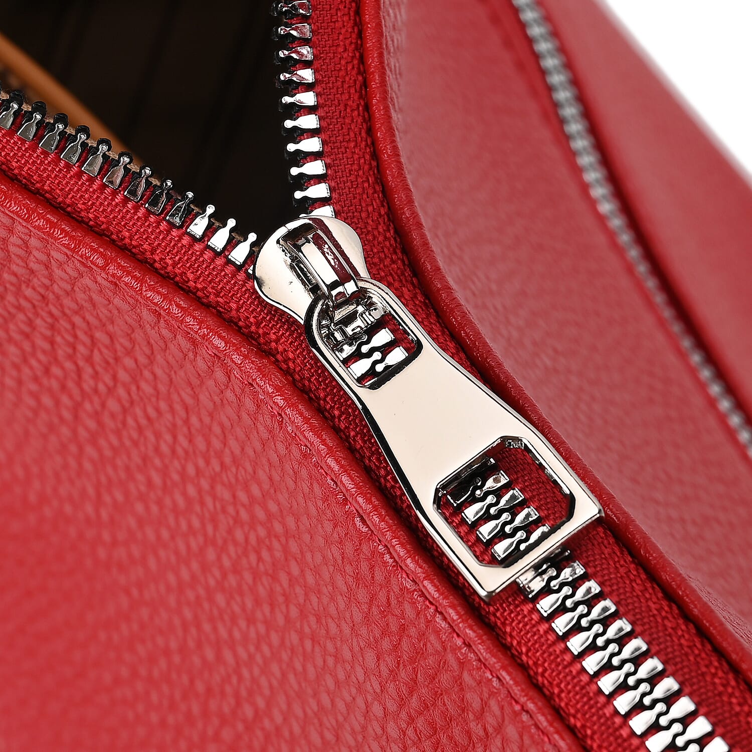 Solid Hobo Style Shoulder Bag - Red