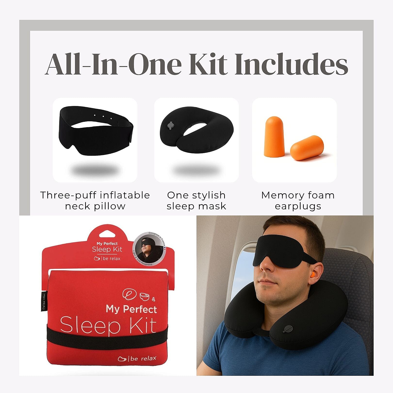 Be Relax- My Perfect Sleep Kit All In One - Red