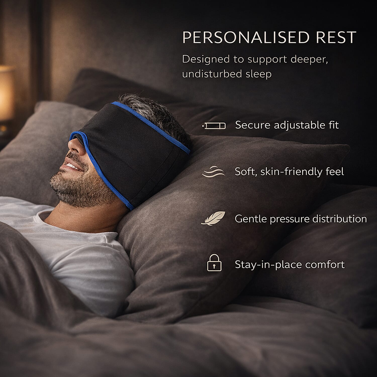 Mysleepmask Blackout with Gel Inserts, Ear Plugs, Travel Case (Size S M)