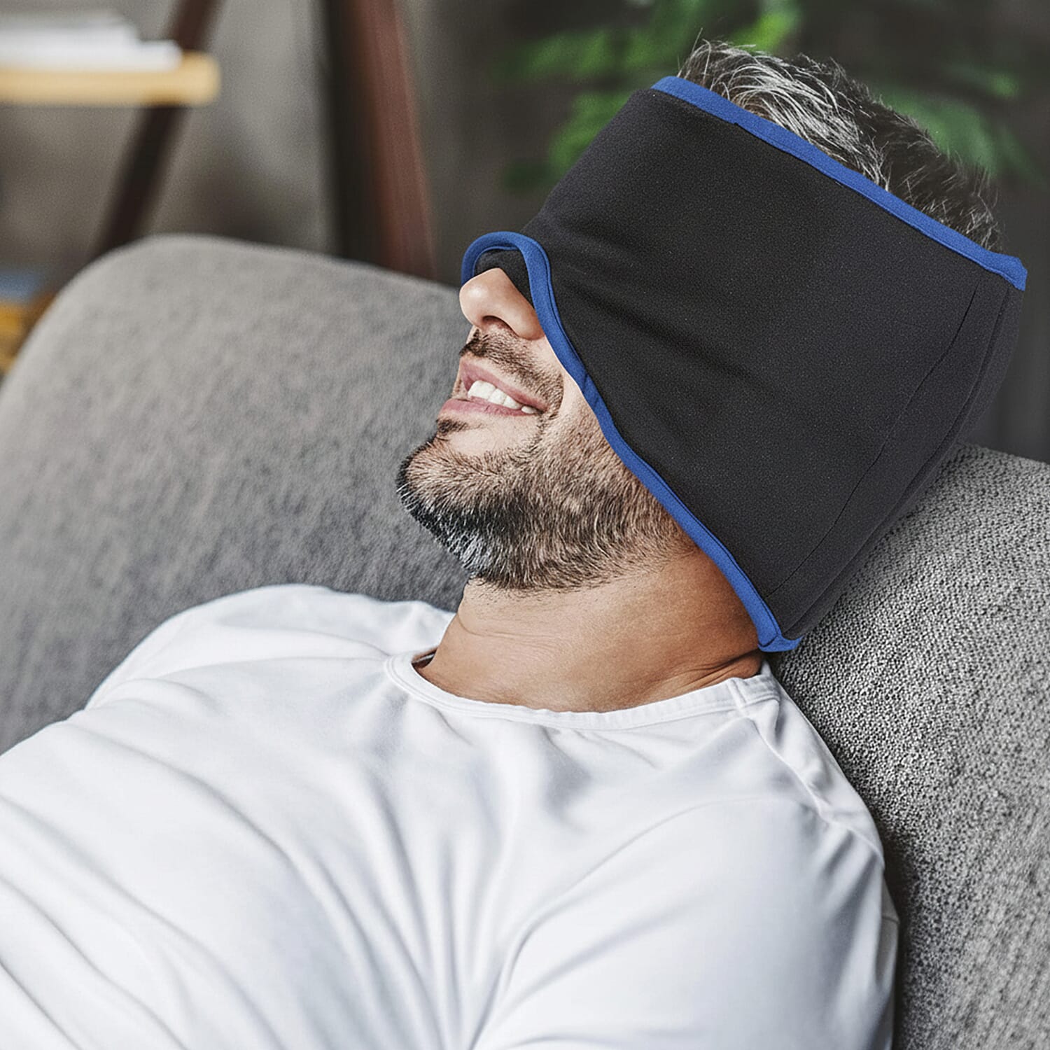 Mysleepmask Blackout with Gel Inserts, Ear Plugs, Travel Case (Size L - XL)