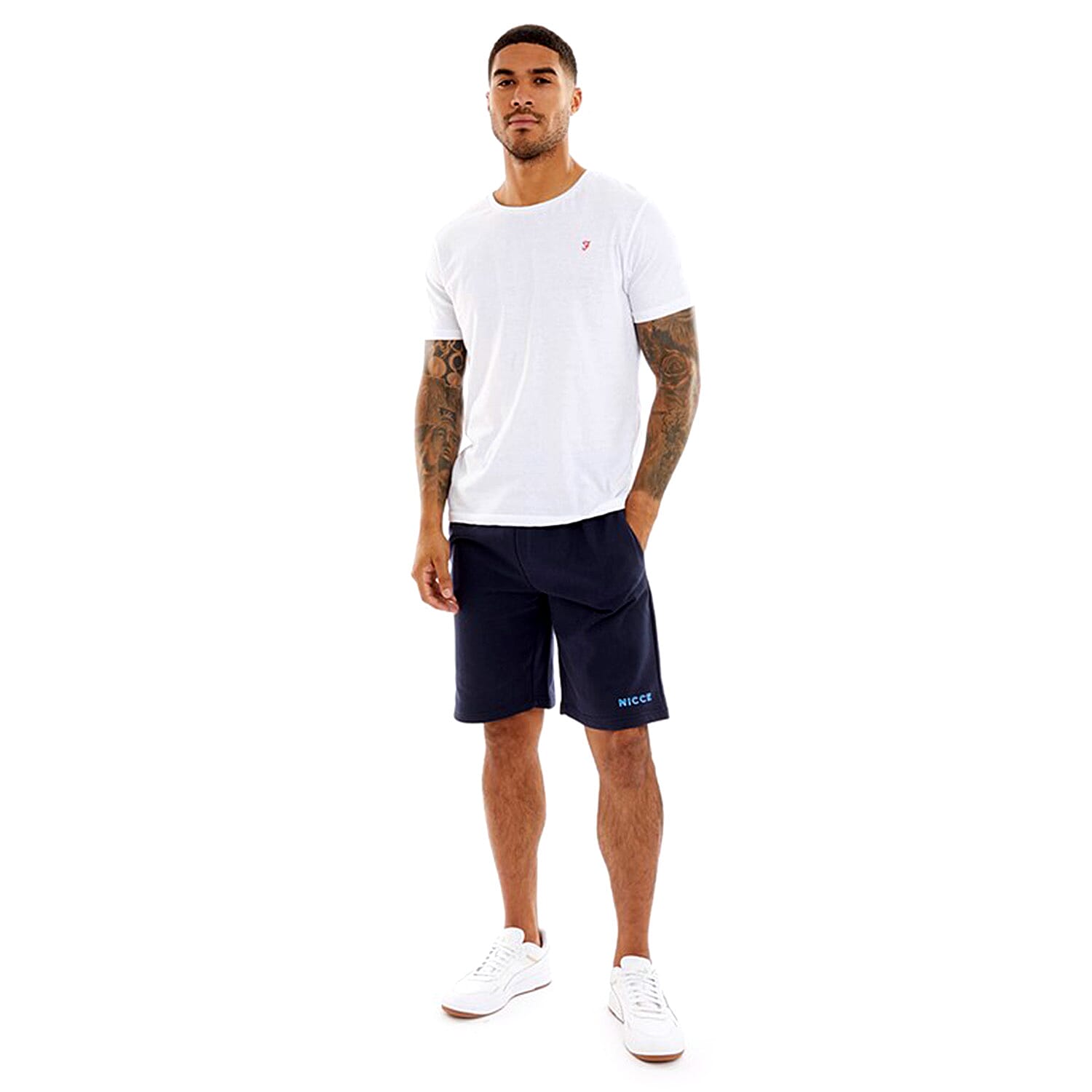 NICCE Mens Knitted Jersey Short (Size L) - Navy