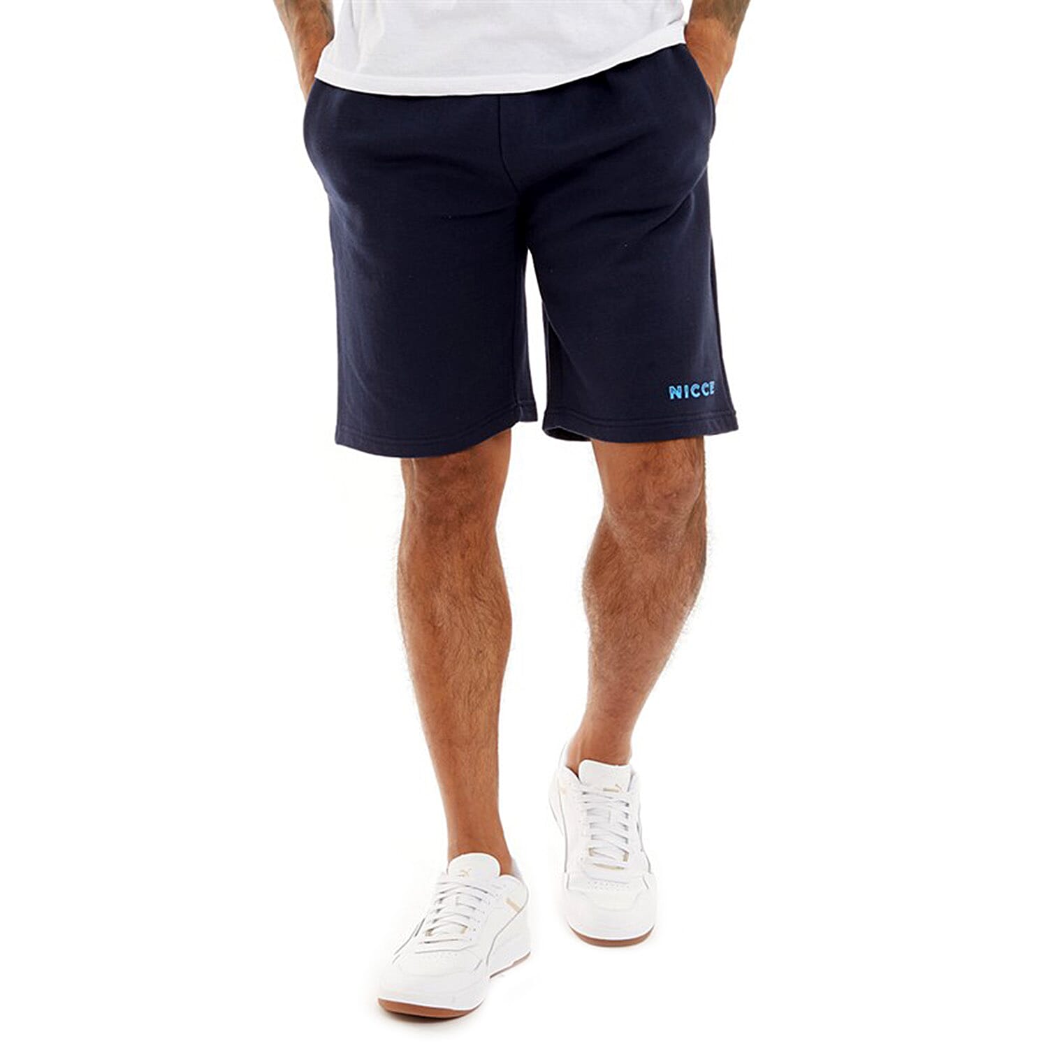 NICCE Mens Knitted Jersey Short (Size L) - Navy