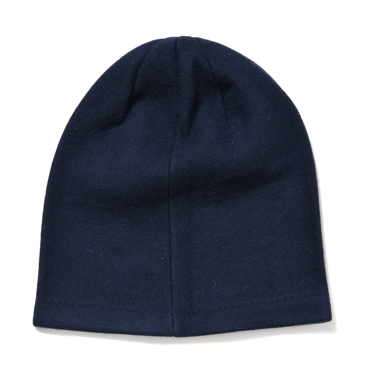 Premium Cashmere Wool Crystal Embellished Hat and Gloves - Blue