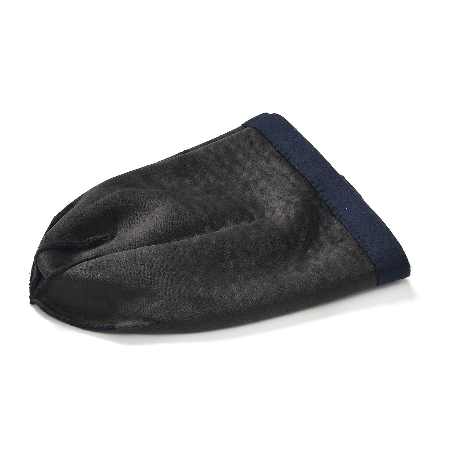 Premium Cashmere Wool Crystal Embellished Hat and Gloves - Blue