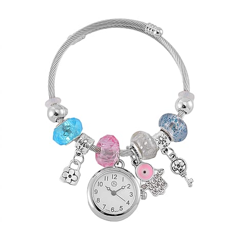 Strada Multi Charm Watch Bangle - Key & Lock