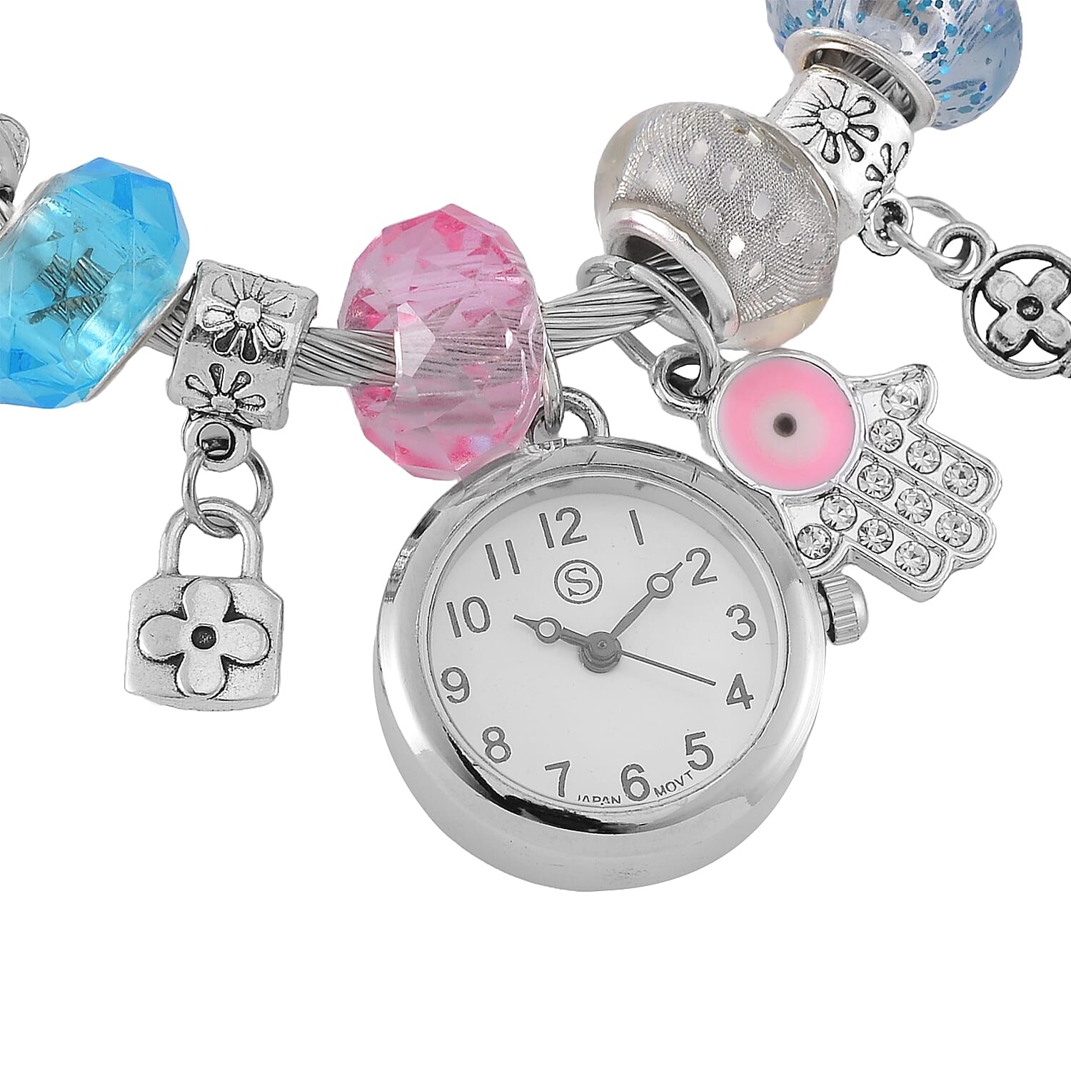 Strada Multi Charm Watch Bangle - Key - Lock