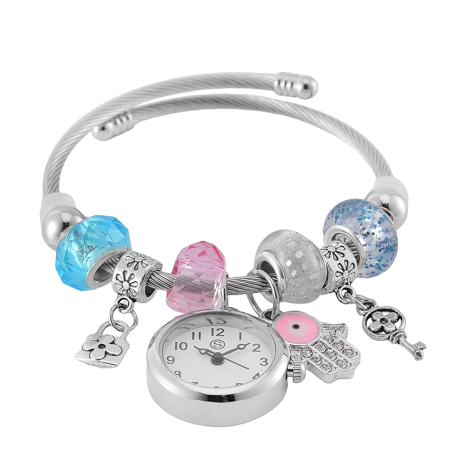 Strada Multi Charm Watch Bangle - Key - Lock