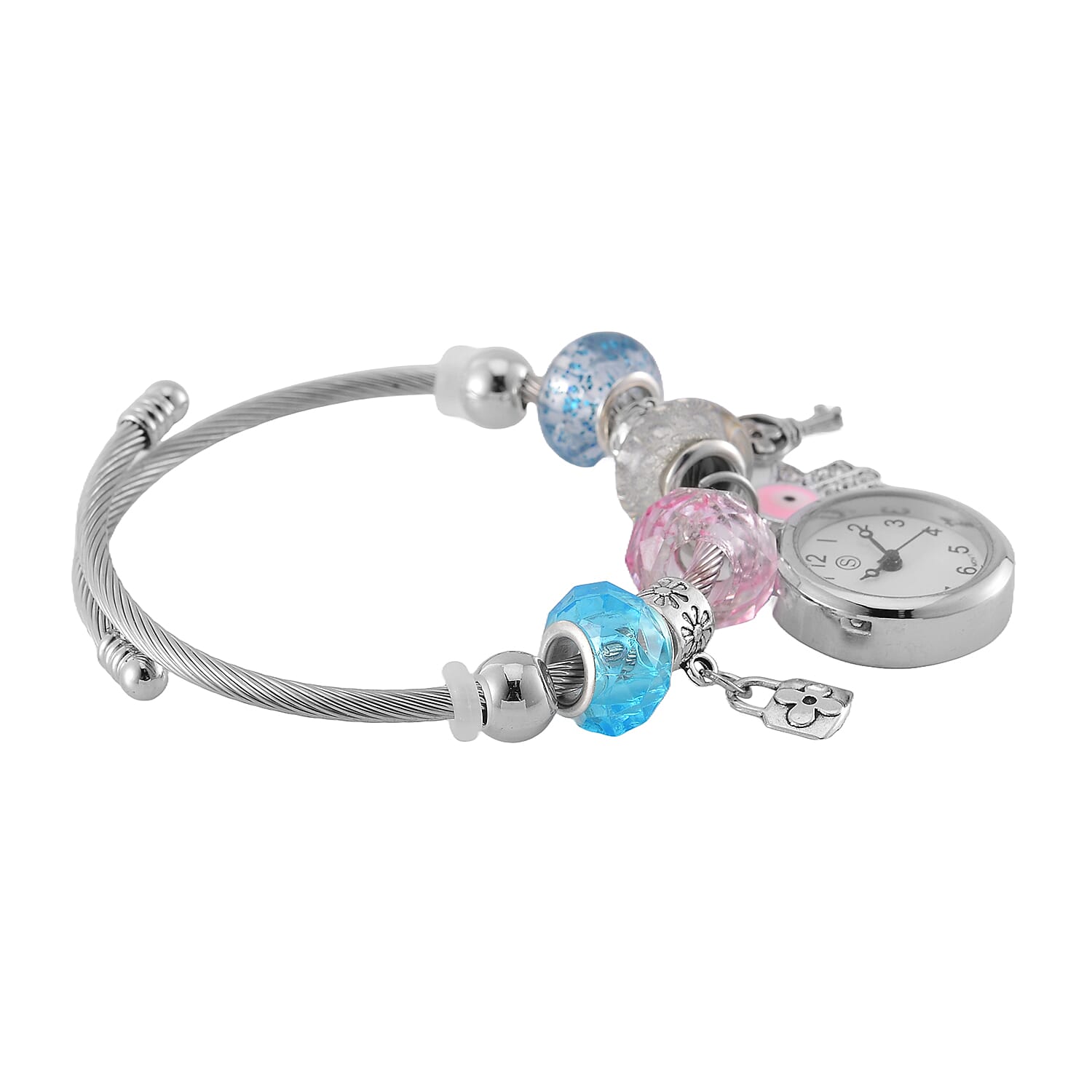 Strada Multi Charm Watch Bangle - Key - Lock