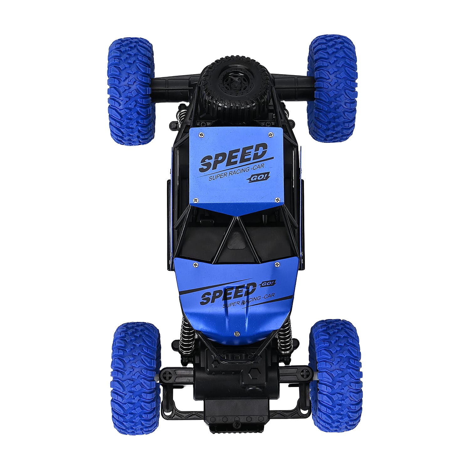 All-Terrain Die-Cast R-C Climbing Car - Rubber Tyres, Shock Absorbers - Blue