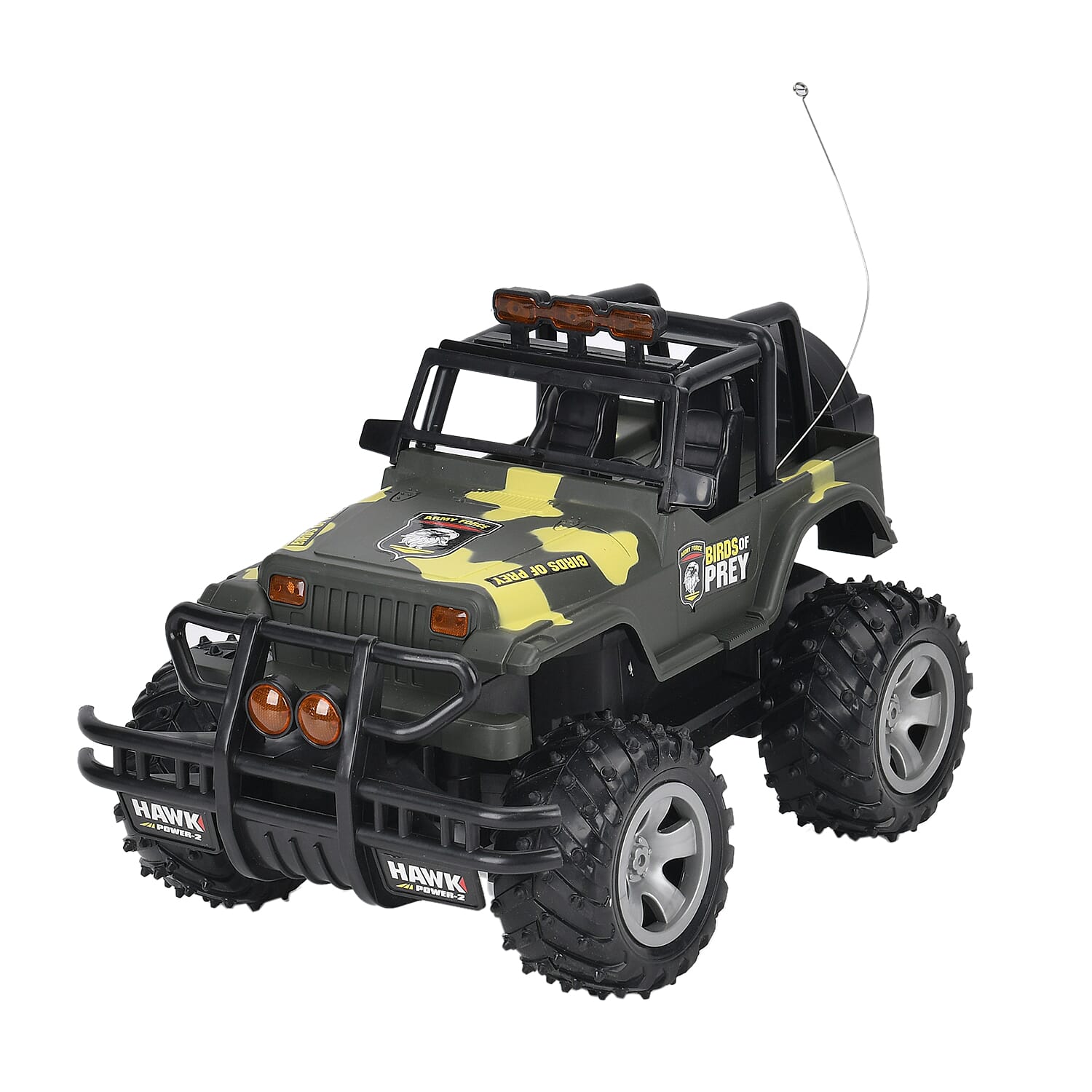 4 wheel drive monster truck;  Rechargeable 4.8V battery - Green
