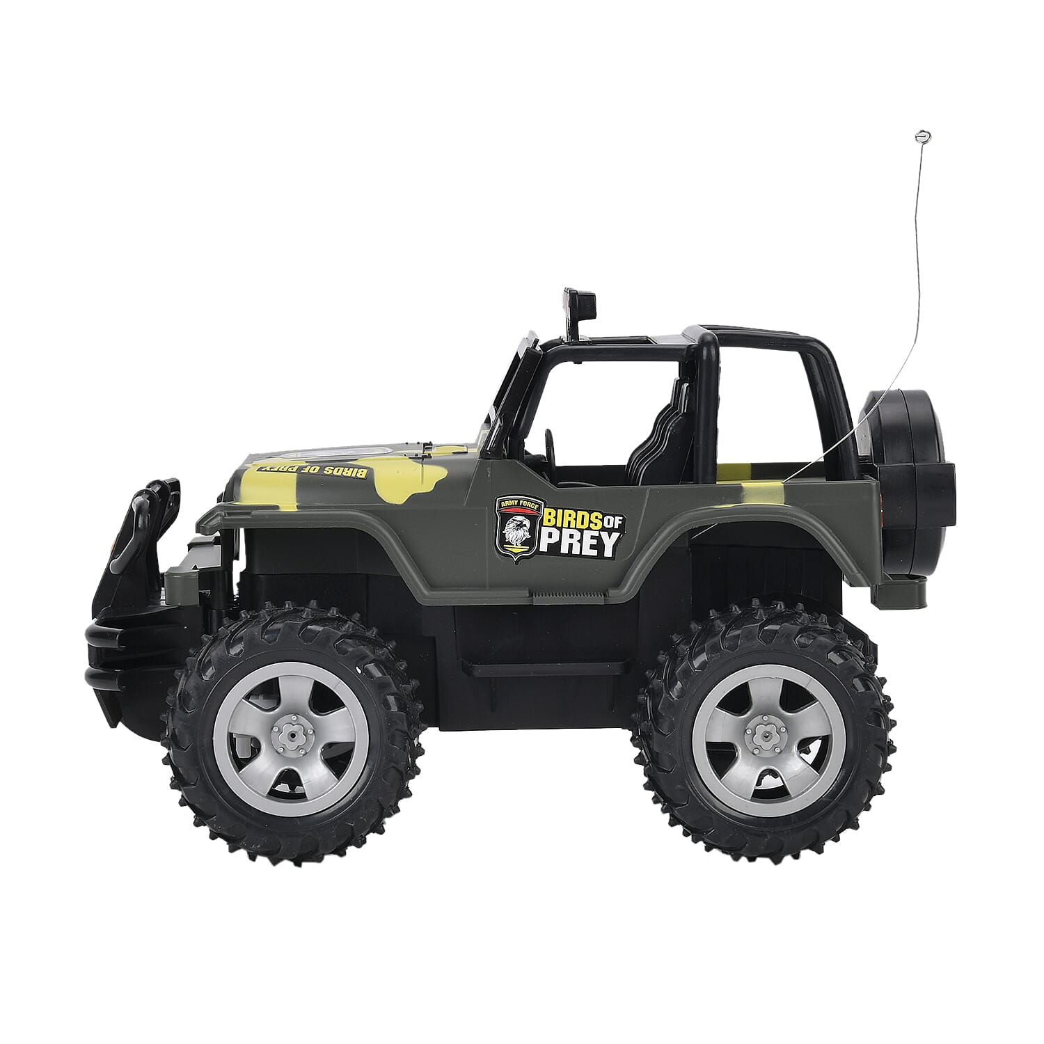 4 wheel drive monster truck;  Rechargeable 4.8V battery - Green
