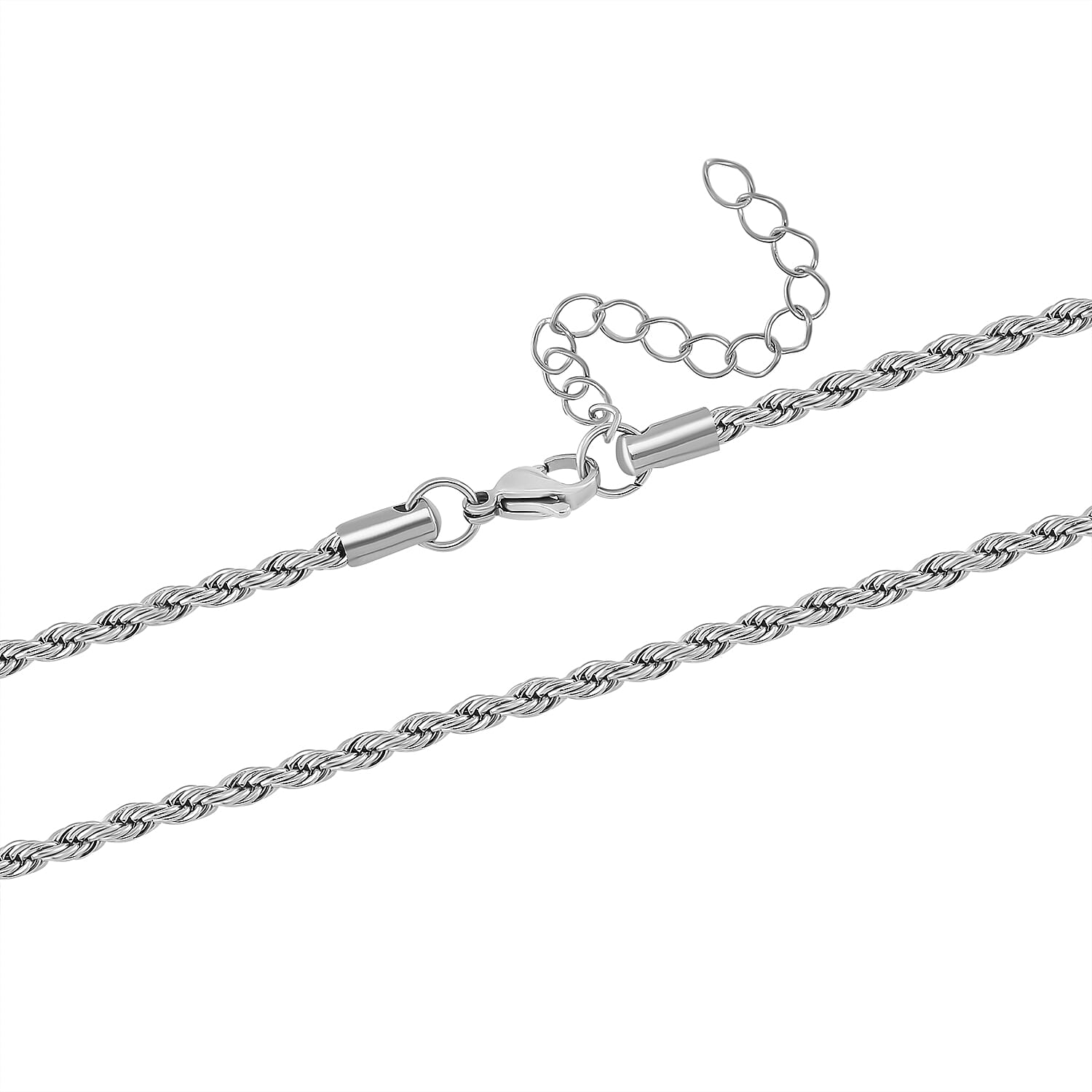 Close Out Deal - Cross Necklace With Rope Chain (Size - 20-2 Ext)