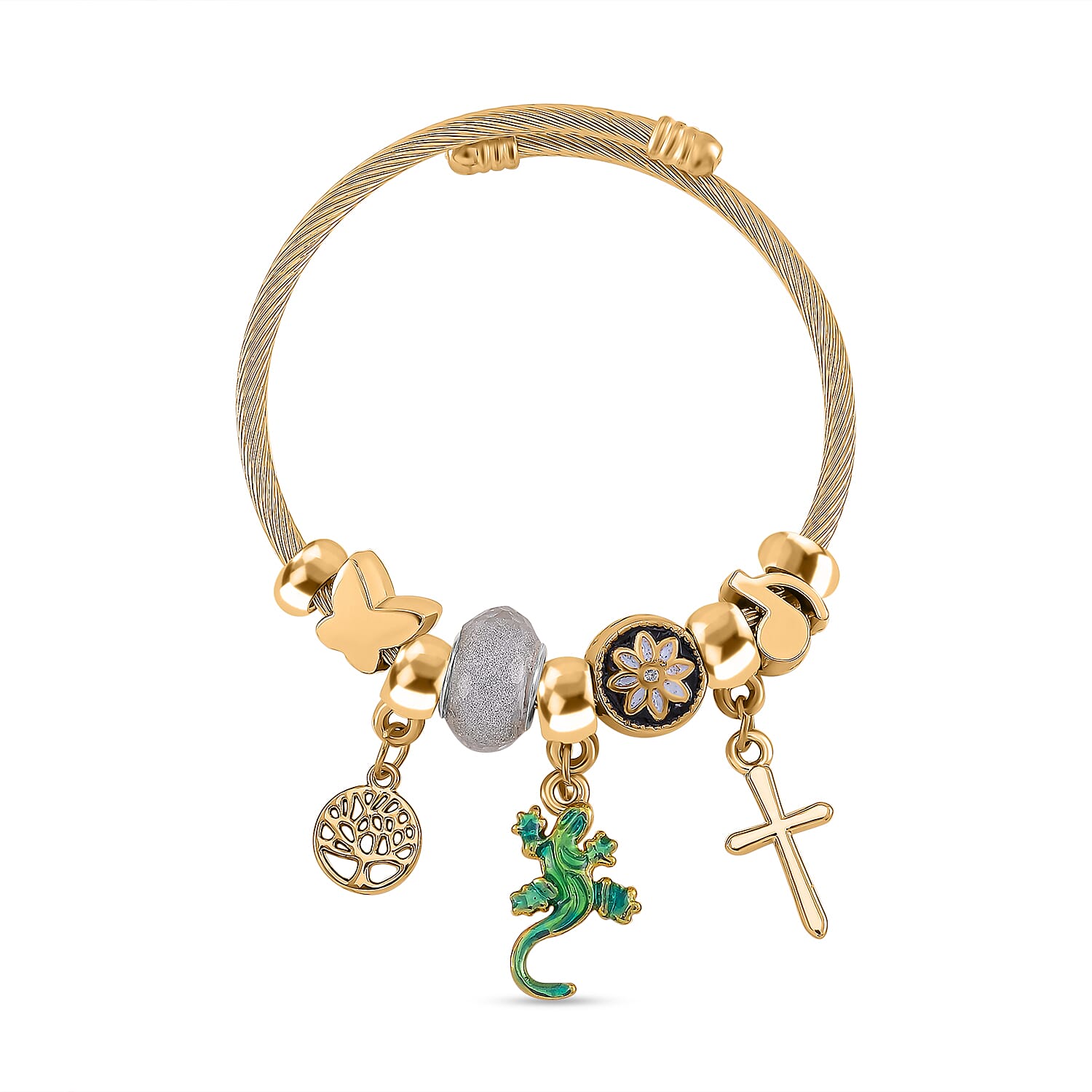 Designer Inspired White Crystal  Bracelet