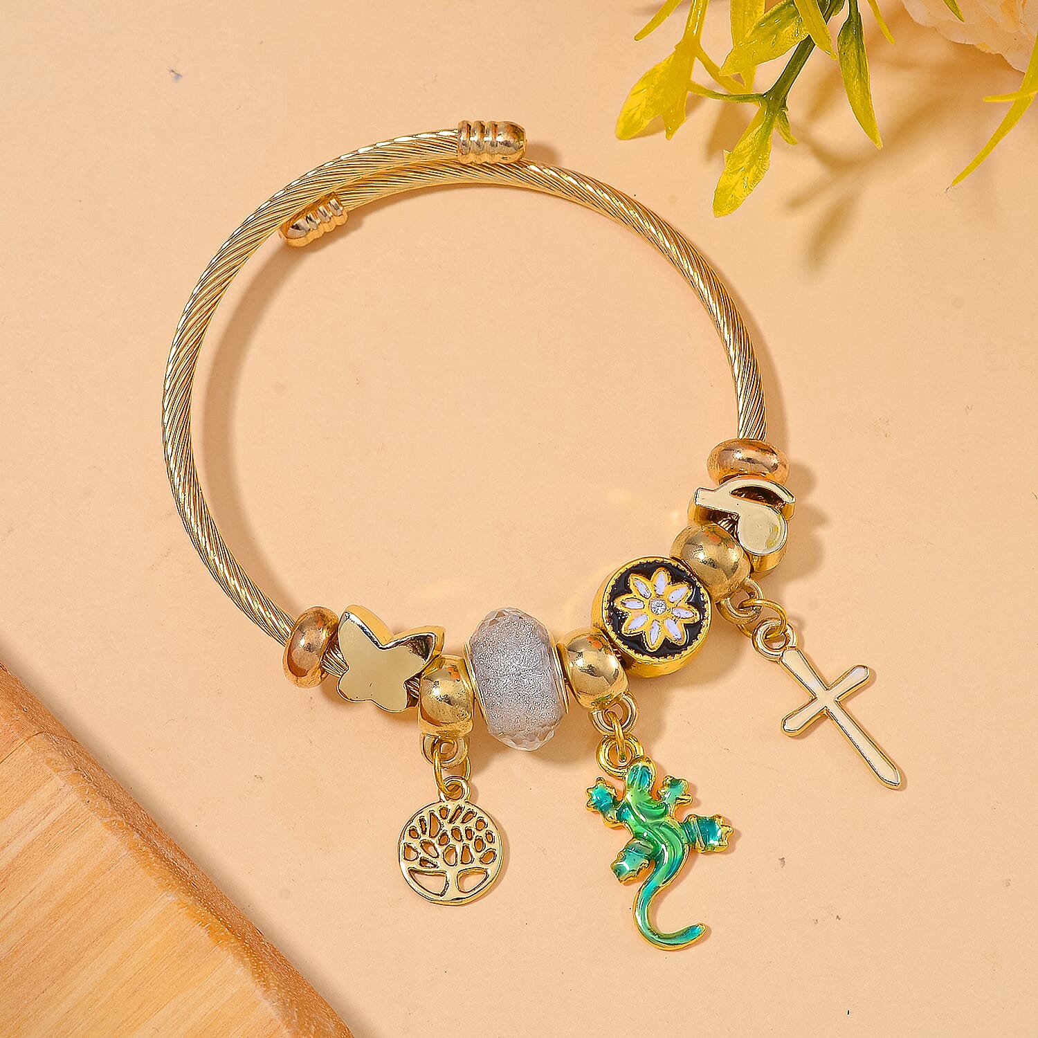 Designer Inspired White Crystal  Bracelet